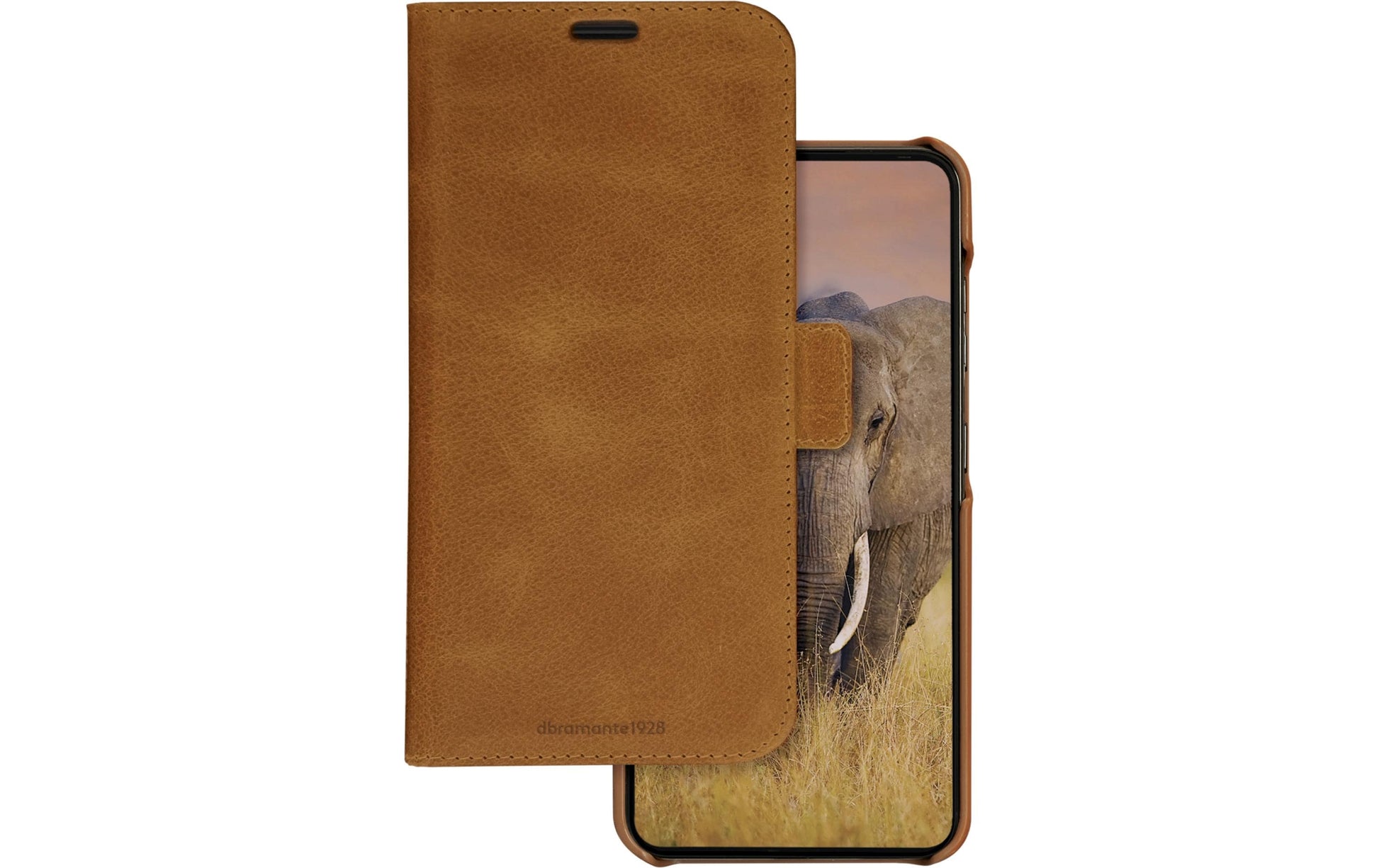 dbramante1928 Lynge Wallethülle – für Samsung Galaxy S24+, 3 Kartenfächer, Leder, Tan