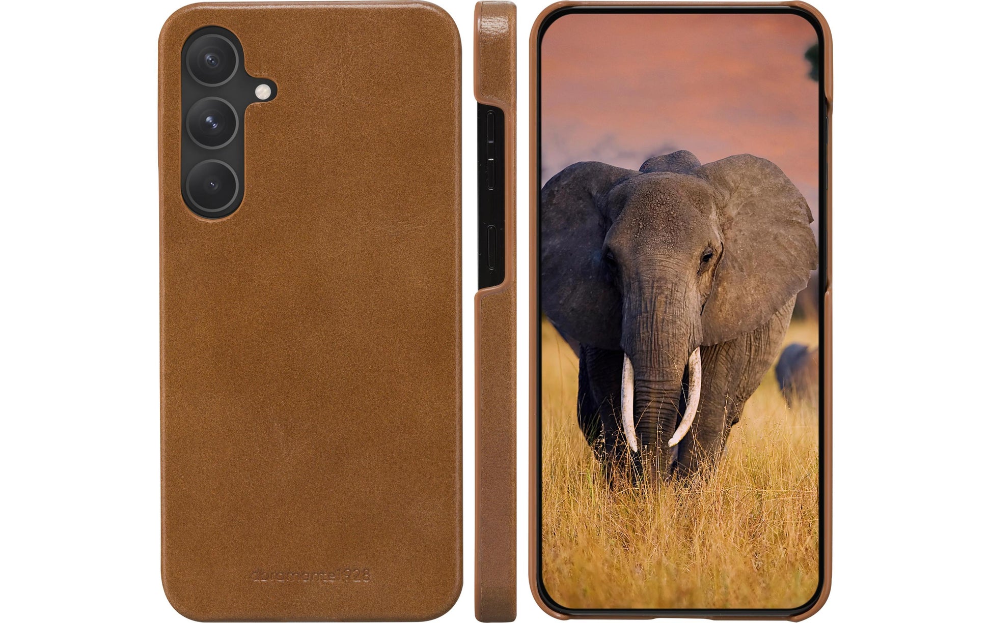 dbramante1928 Lynge Wallethülle – für Samsung Galaxy S24+, 3 Kartenfächer, Leder, Tan