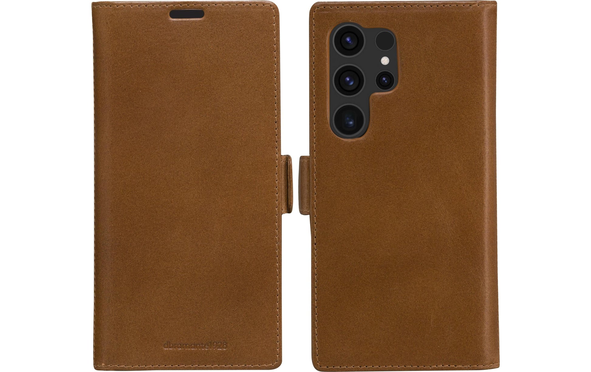 dbramante1928 Lynge Wallethülle – für Samsung Galaxy S24 Ultra, 3 Kartenfächer, Leder, Braun