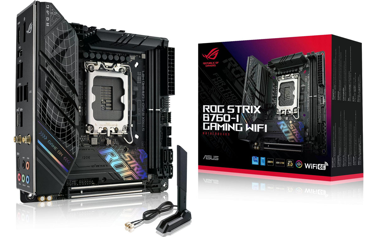 ASUS ROG STRIX B760-I GAMING WIFI – Mainboard – LGA 1700, Intel B760, mini-ITX, DDR5