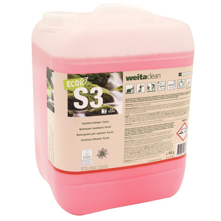 Weitaclean S3 ECO Bad-/Kalkreiniger für Sanitärporzellan/Armaturen – Konzentrat, Kanister