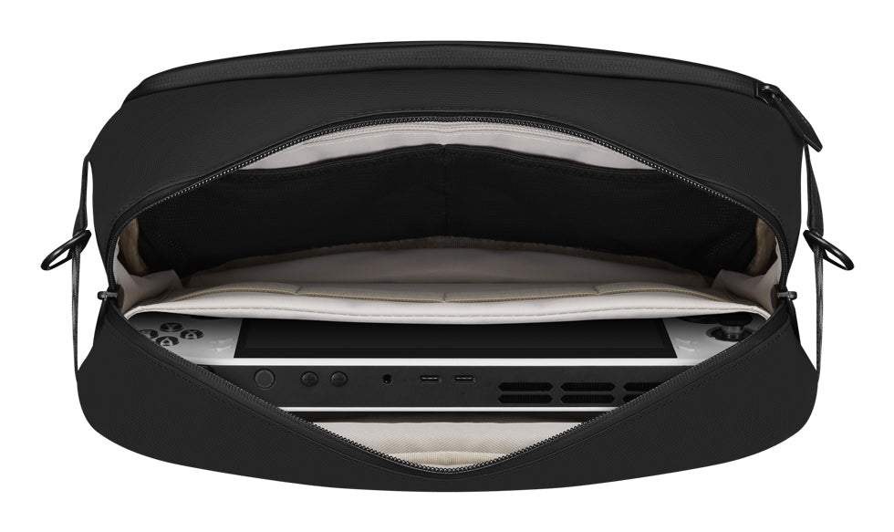 Lenovo Tragetasche – für Legion Go – 33 × 17 × 9,5 cm – Schwarz – Polyurethan (PU)