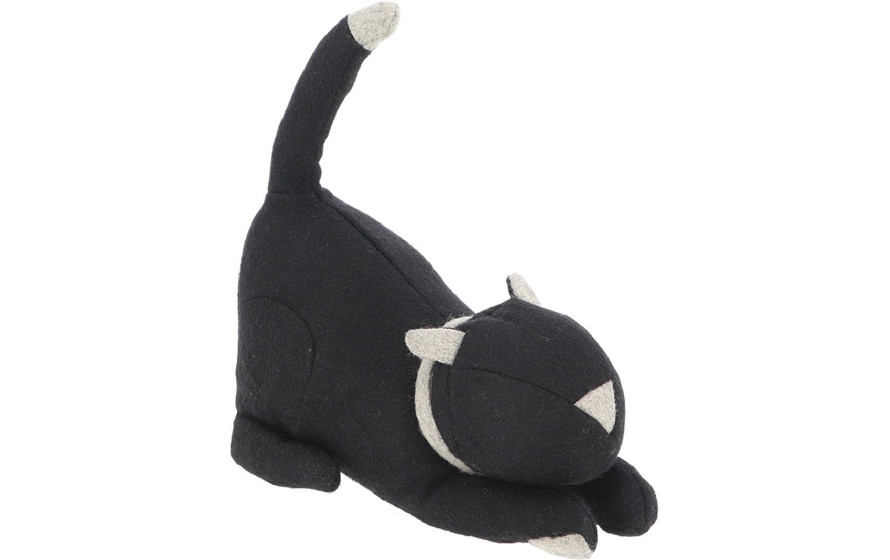 Esschert Design Türstopper – Filz/Marmor/Polyester – Schwarz – Ø 260 × H 270 mm