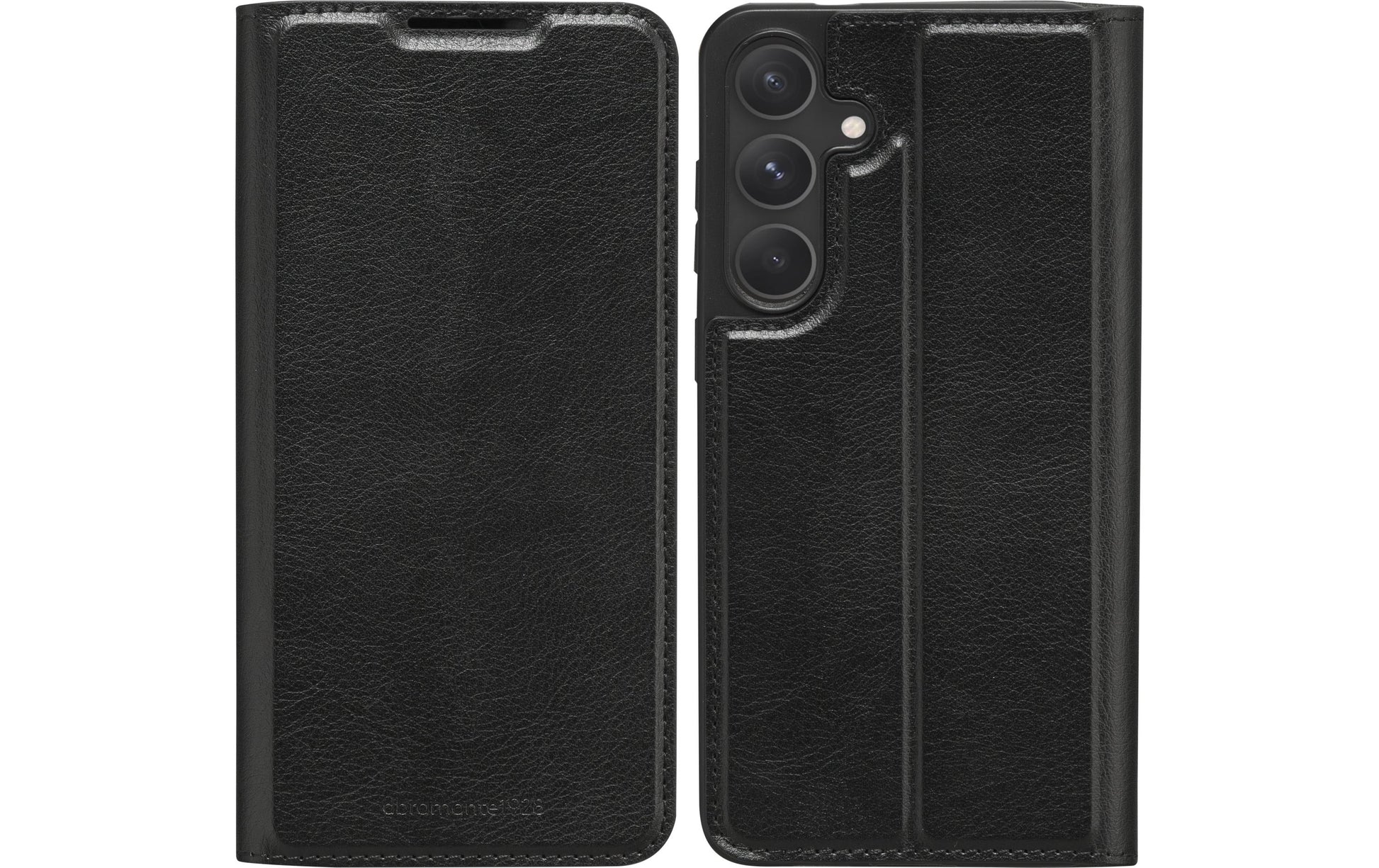 dbramante1928 Wallethülle – für Samsung Galaxy S24, mit Ständer, 1 Kartenfach, PU, Schwarz