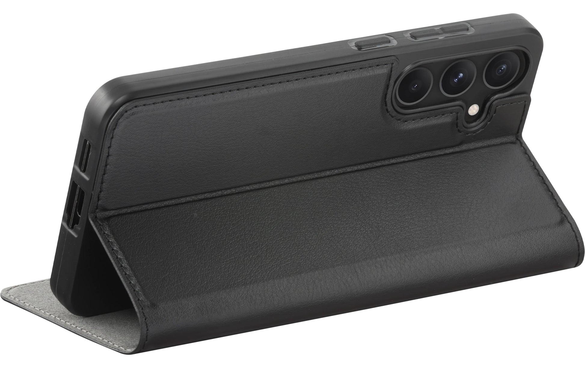 dbramante1928 Wallethülle – für Samsung Galaxy S24+, mit Ständer, 1 Kartenfach, PU, Schwarz