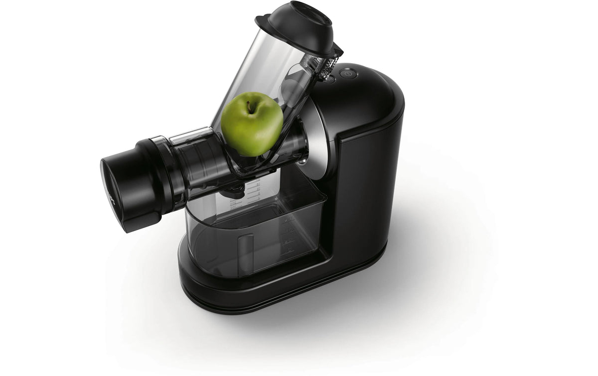 Philips Zentrifugal-Entsafter HR1889/70 – 1 l Saftbehälter, 0,75 l Tresterbehälter, 150 W – Schwarz/Edelstahl