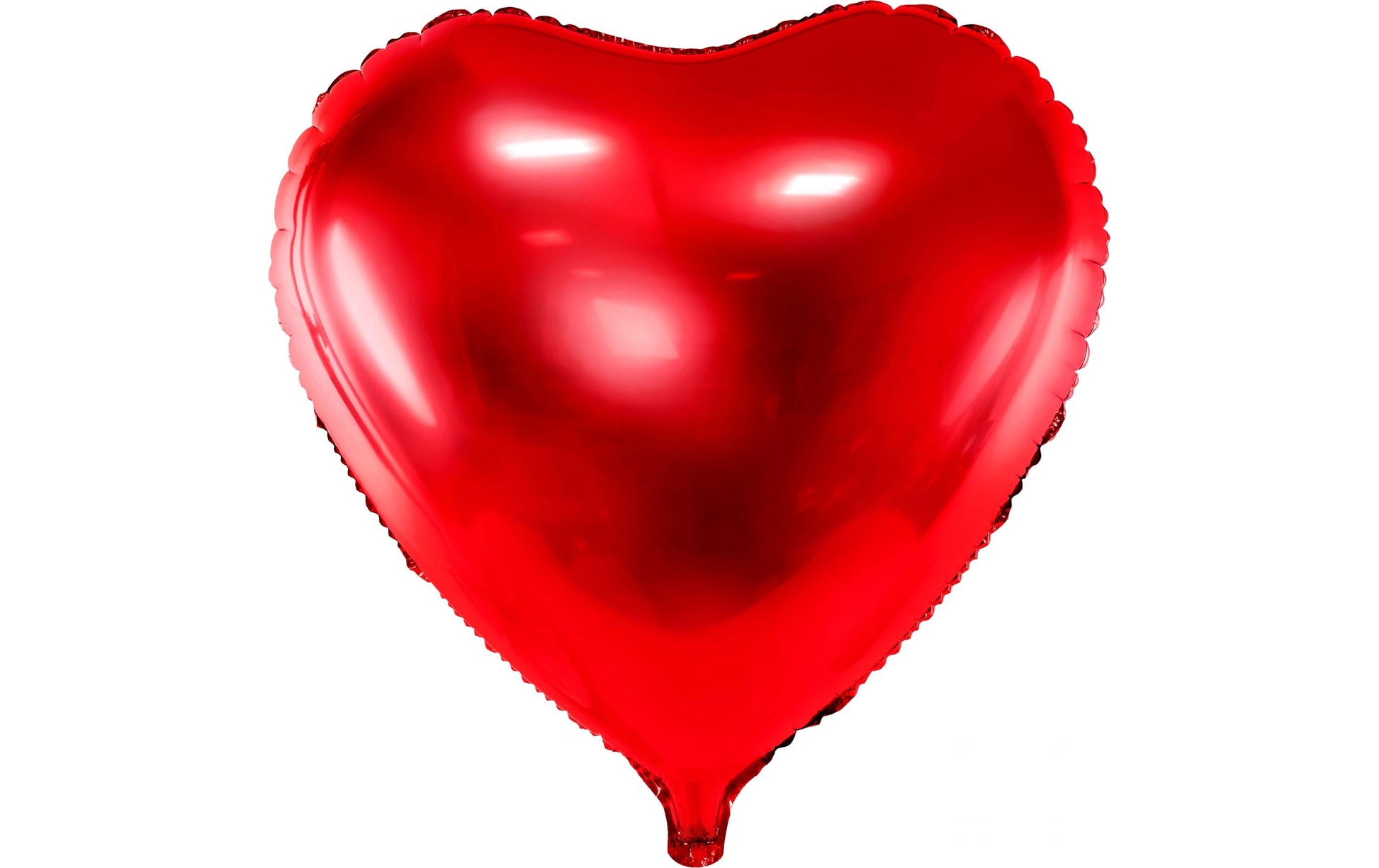 PartyDeco Folienballon Herz – Rot – Ø 45 cm – Folie – 1 Stk