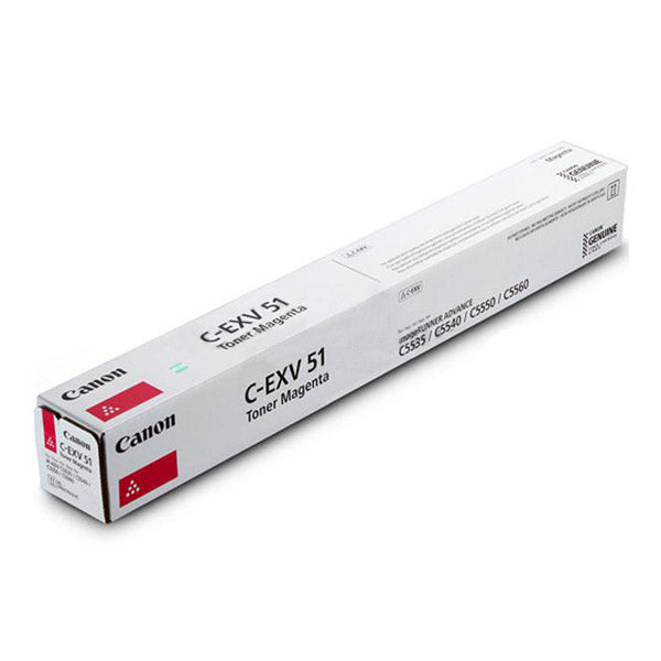 Canon C-EXV51 (0486C002) Magenta Toner – Original – 26'000 Seiten – für Canon IR-C55XX