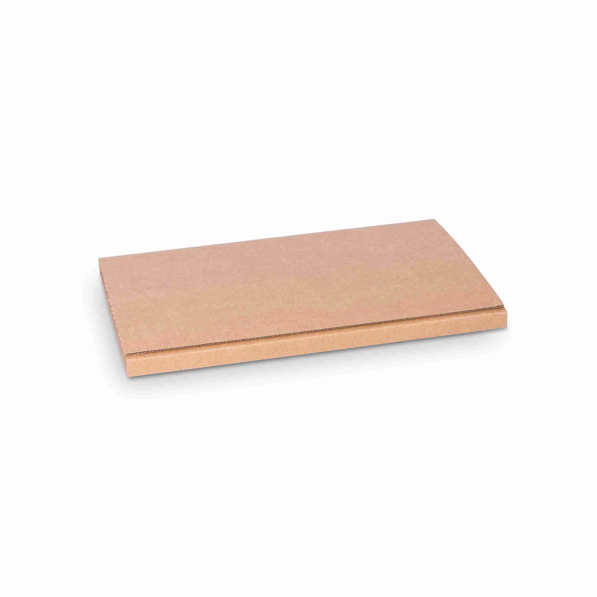 Model Versandverpackung – für Format A4 – 300 × 213 × 60 mm, braun, Wellkarton, selbstklebend – 1 Stk., ab 1'200 Stk.