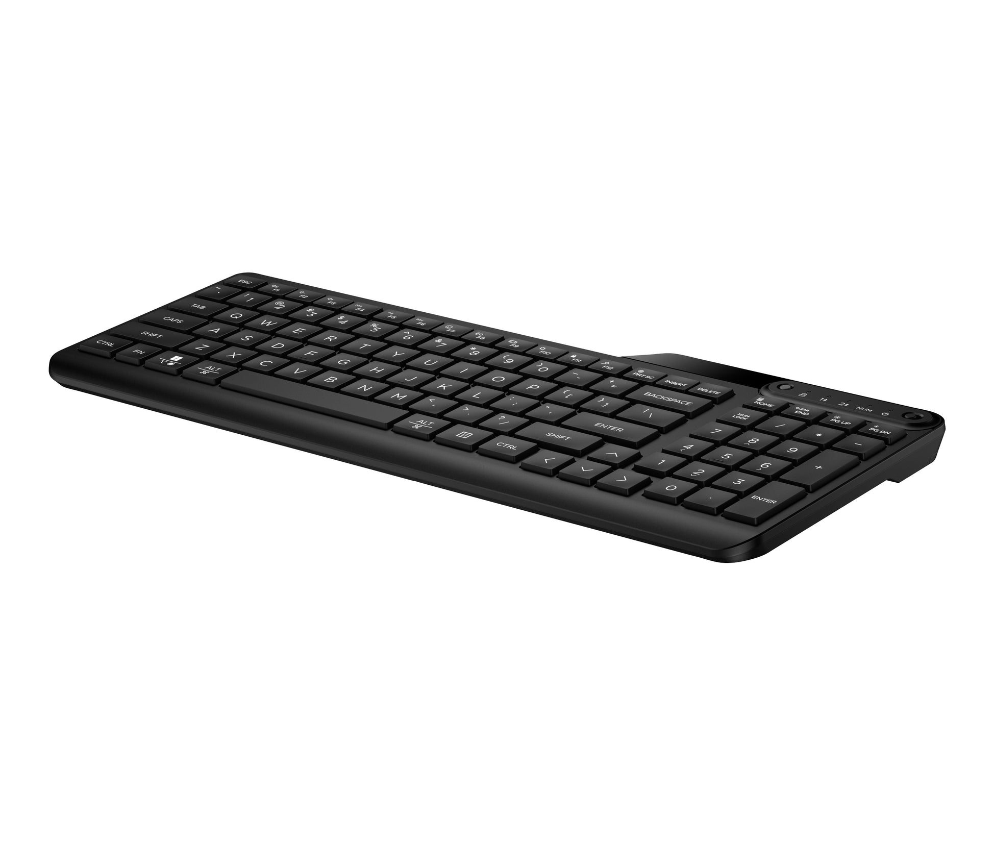 HP 475 Dual-Mode Wireless Tastatur – 100% – Membran – Bluetooth & 2,4 GHz – Schwarz