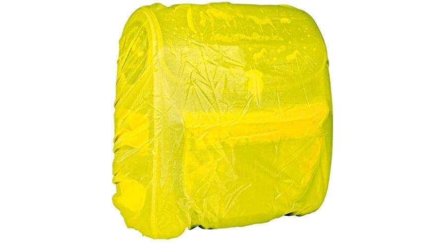 Wedo Rucksack-Regenschutz – reflektierend, wasserfest – für Schulranzen/Rucksäcke bis 500 × 500 mm – Gelb