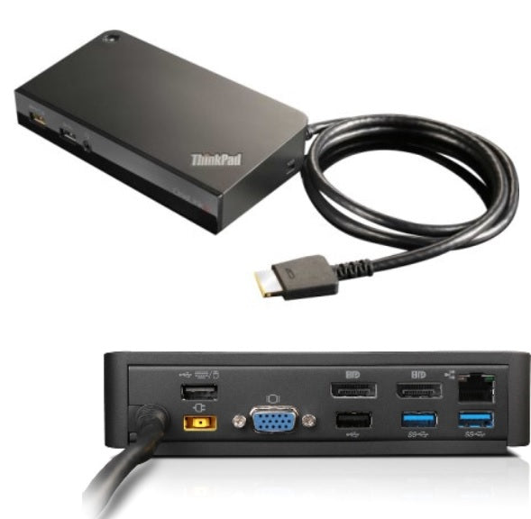 Lenovo 03X6300 Dockingstation – OneLink+, 2× DP, 1× VGA, 6× USB-A, GbE, 3,5 mm Audio