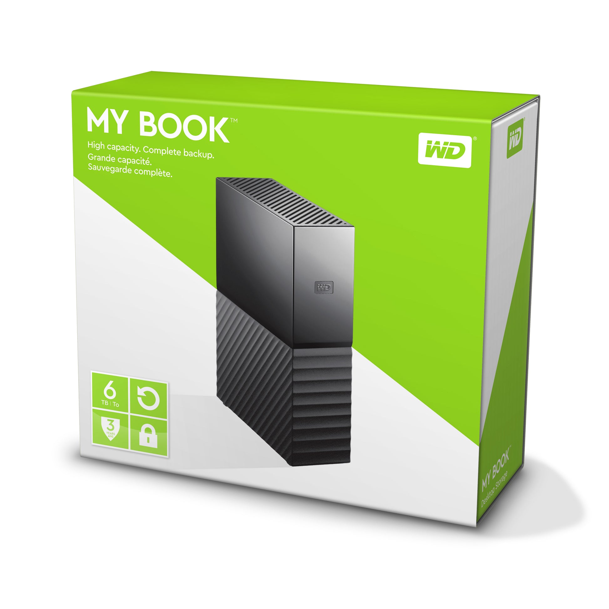 Western Digital My Book Speichergerät – 6 TB, USB 3.0, 3,5" Schwarz