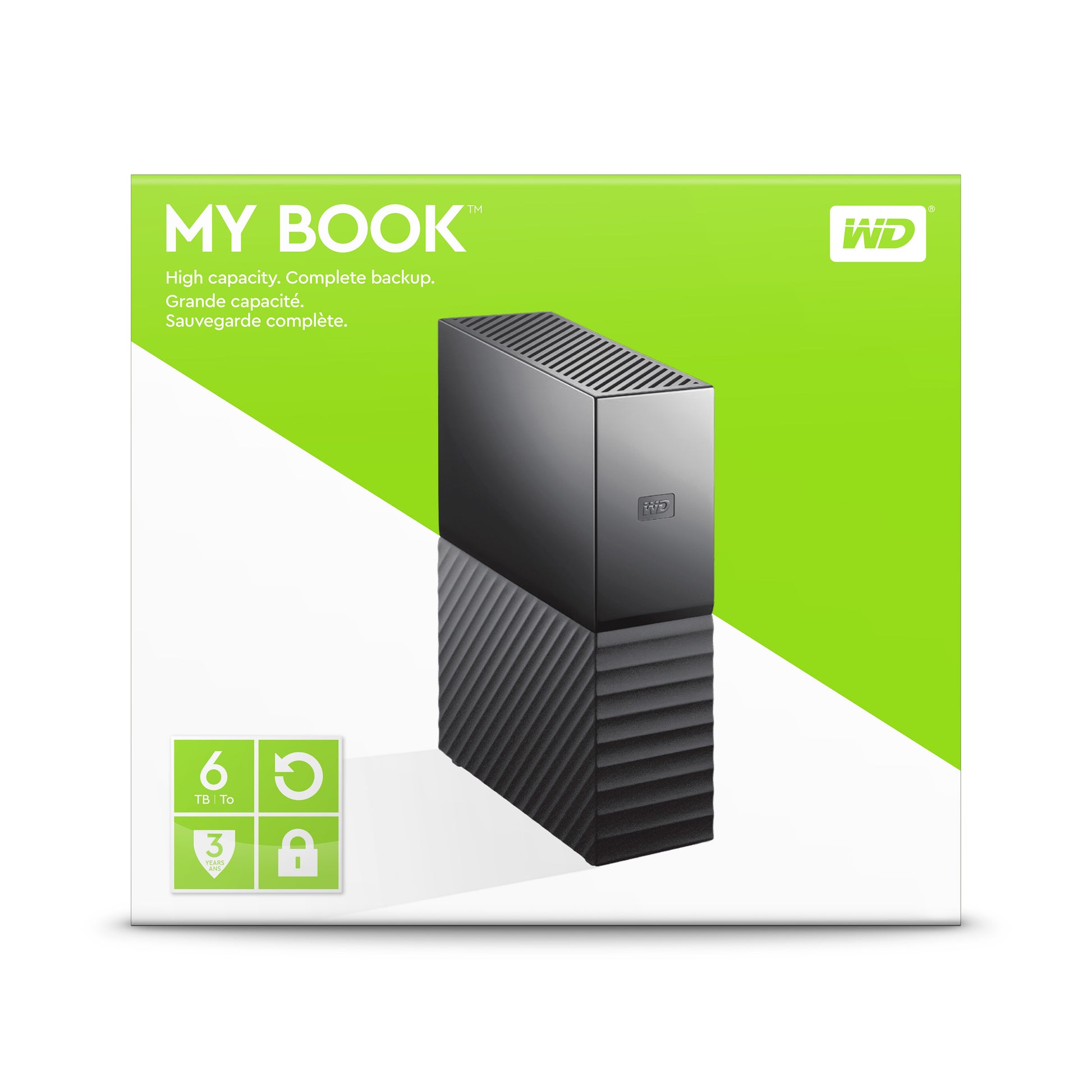 Western Digital My Book Speichergerät – 6 TB, USB 3.0, 3,5" Schwarz