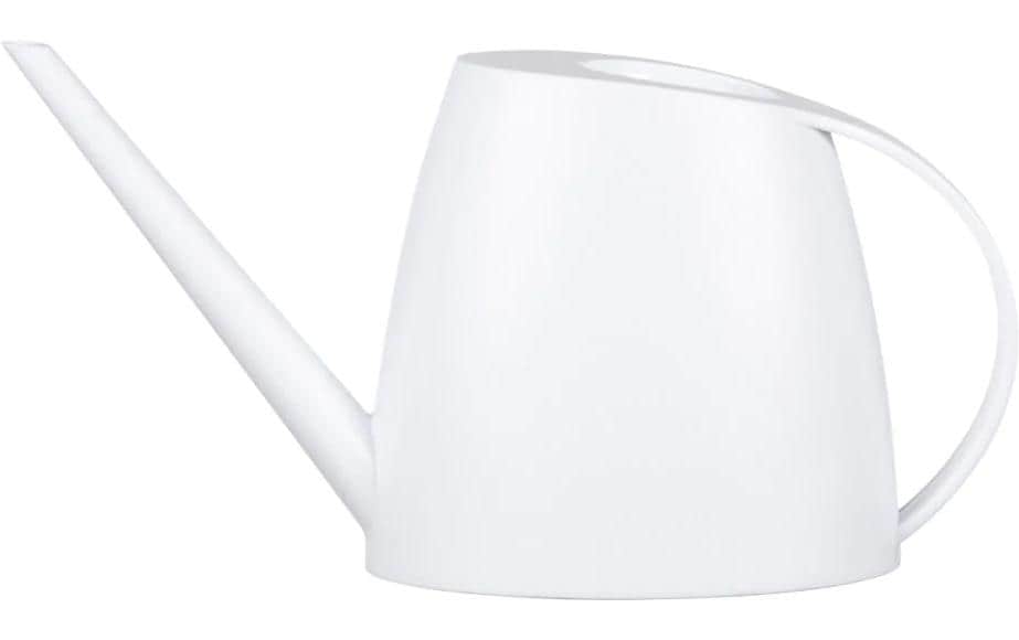 Scheurich Giesskanne Lilly – 31 × 7,7 × 16,4 cm, Kunststoff, weiss matt, 1,5 l