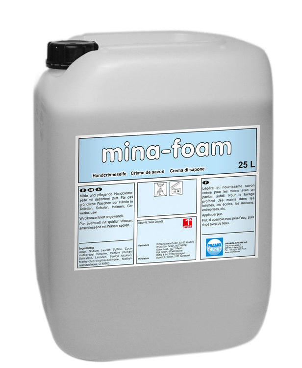 mina-foam Schaumseife – Kanister – 25 l