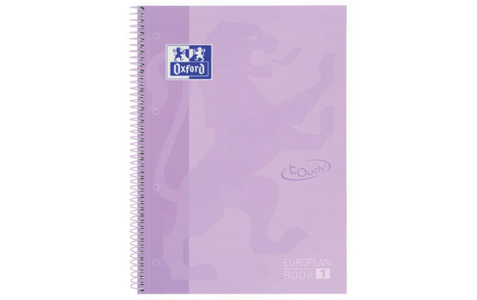 Oxford Spiralbuch – A4+ – mikroperforiert, 4-fach gelocht, Mini-Whiteboard, Scribzee-App-kompatibel, violett