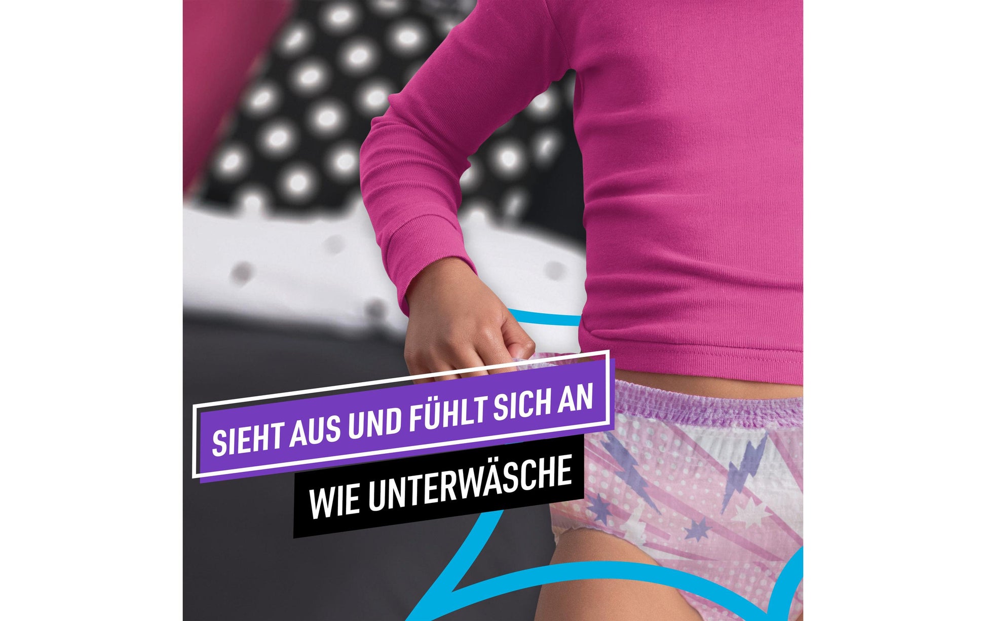 Pampers Nachtwindeln Ninjamas – Mädchen – Grösse 8–12 (27–43 kg) – 54 Stk – rosa
