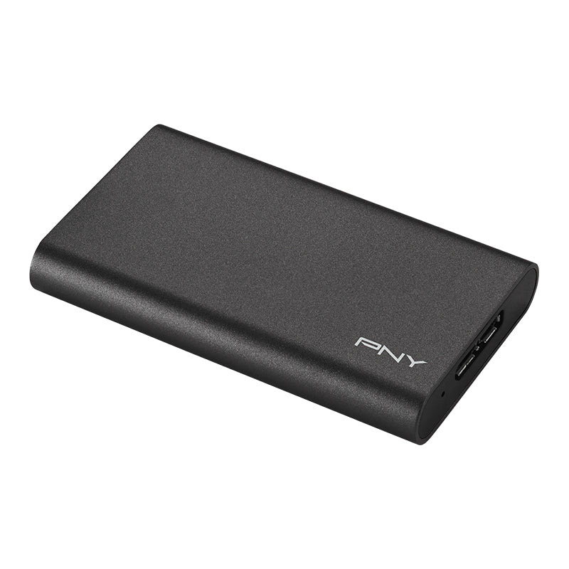 PNY Elite PSD1CS1050-960-FFS – 960 GB Portable SSD, USB 3.2 Gen1 (Micro-USB B), 420 MB/s, schwarz