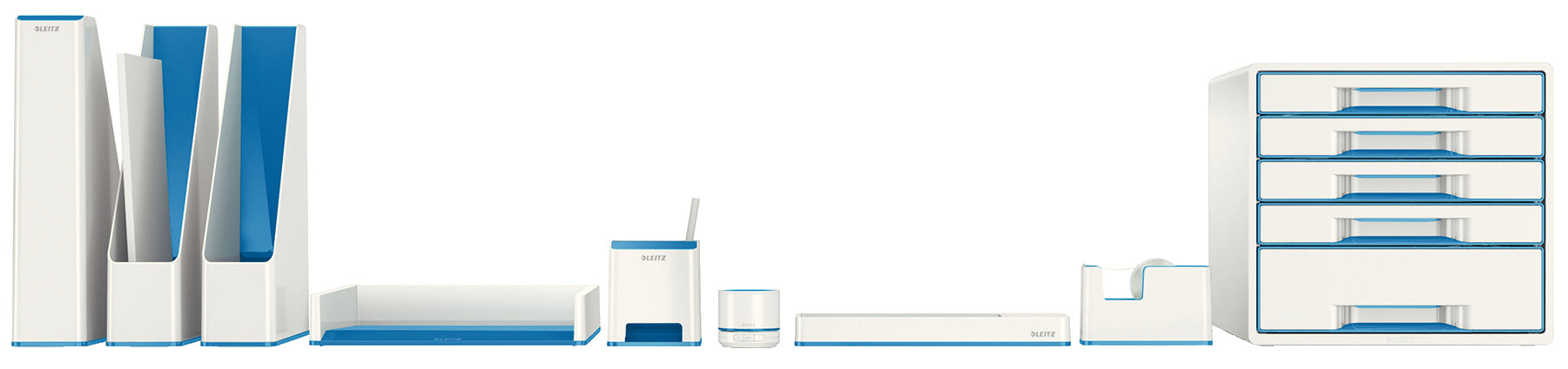 Leitz Briefkorb – Kunststoff, metallisch, blau