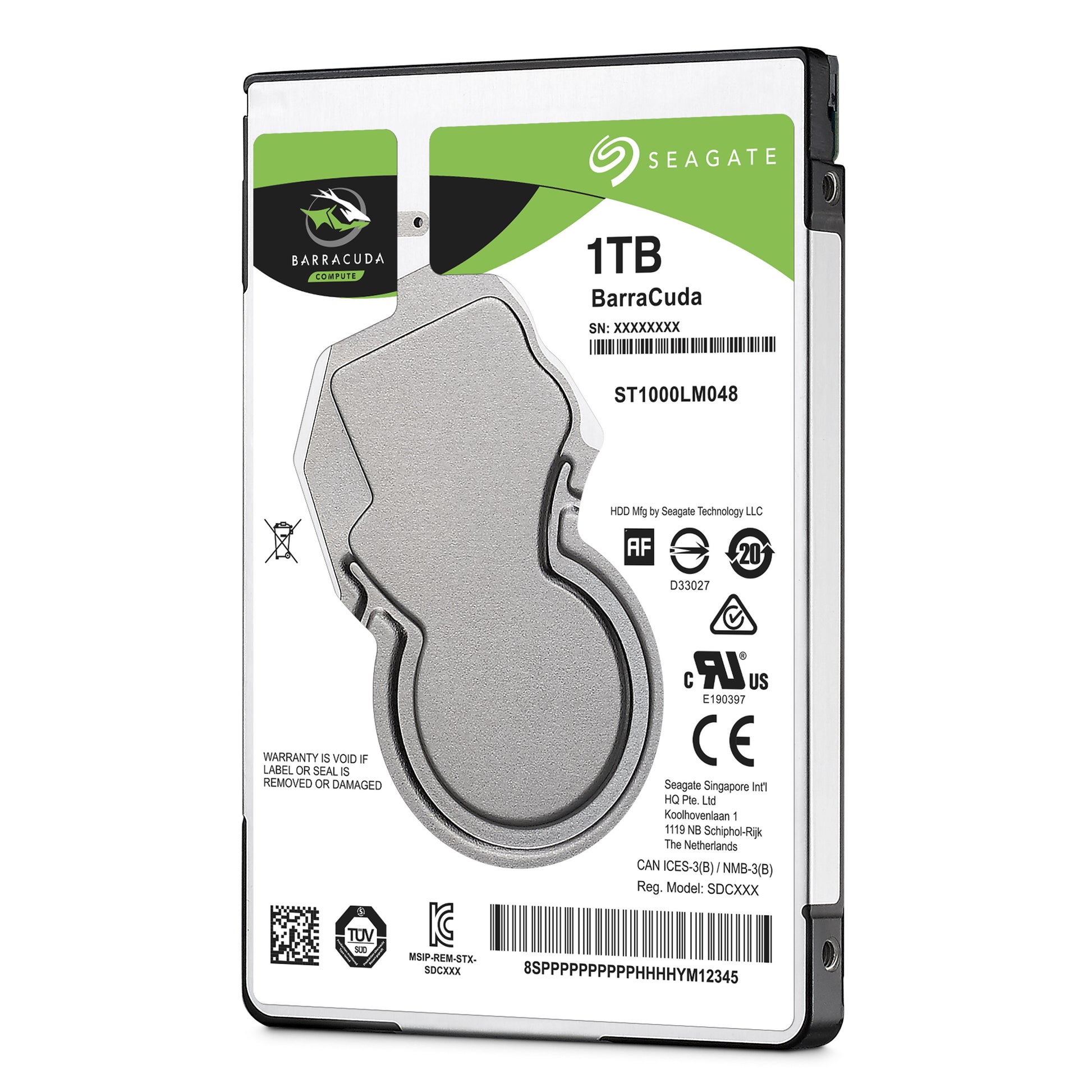 Seagate Barracuda 1 TB – 5400 U/min, SATA III