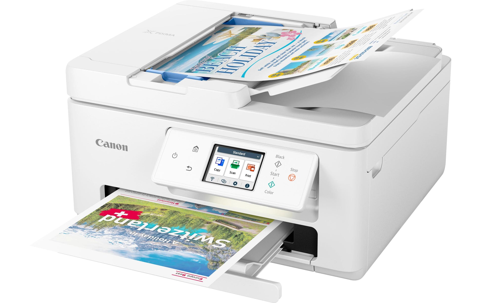 Canon Pixma TS7750I – Farbiges Tintenstrahl-MFP, 3-in-1 – USB – Duplex, ADF – 15 Seiten/Min S/W, 10 Seiten/Min Farbe