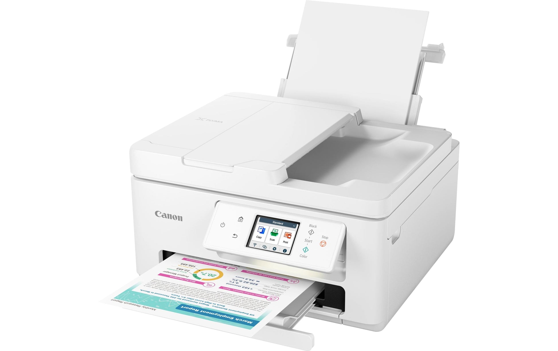 Canon Pixma TS7750I – Farbiges Tintenstrahl-MFP, 3-in-1 – USB – Duplex, ADF – 15 Seiten/Min S/W, 10 Seiten/Min Farbe
