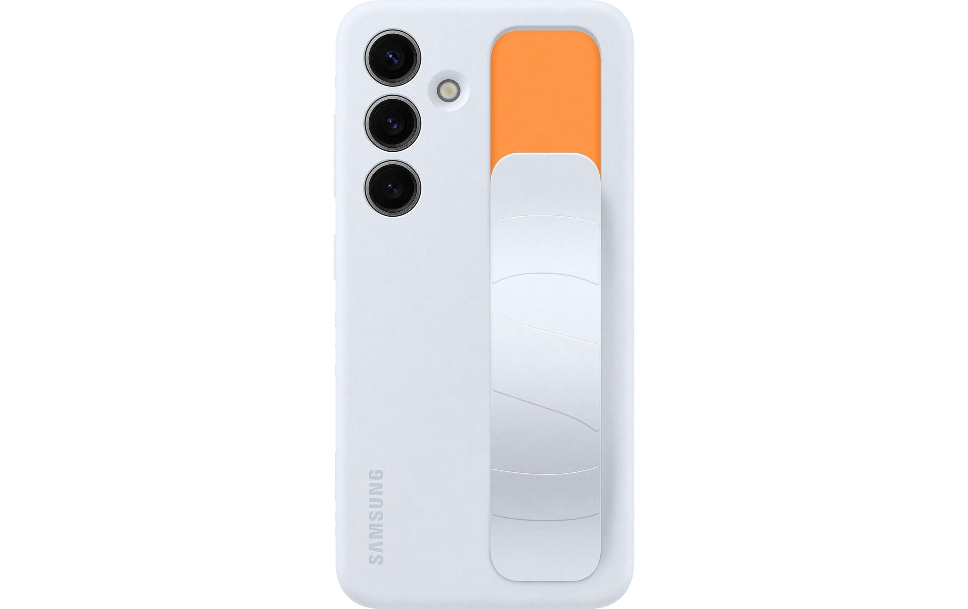 Samsung Backcover – für Samsung Galaxy S24 – hellblau – Silikon – mit Ständer, stossdämpfend