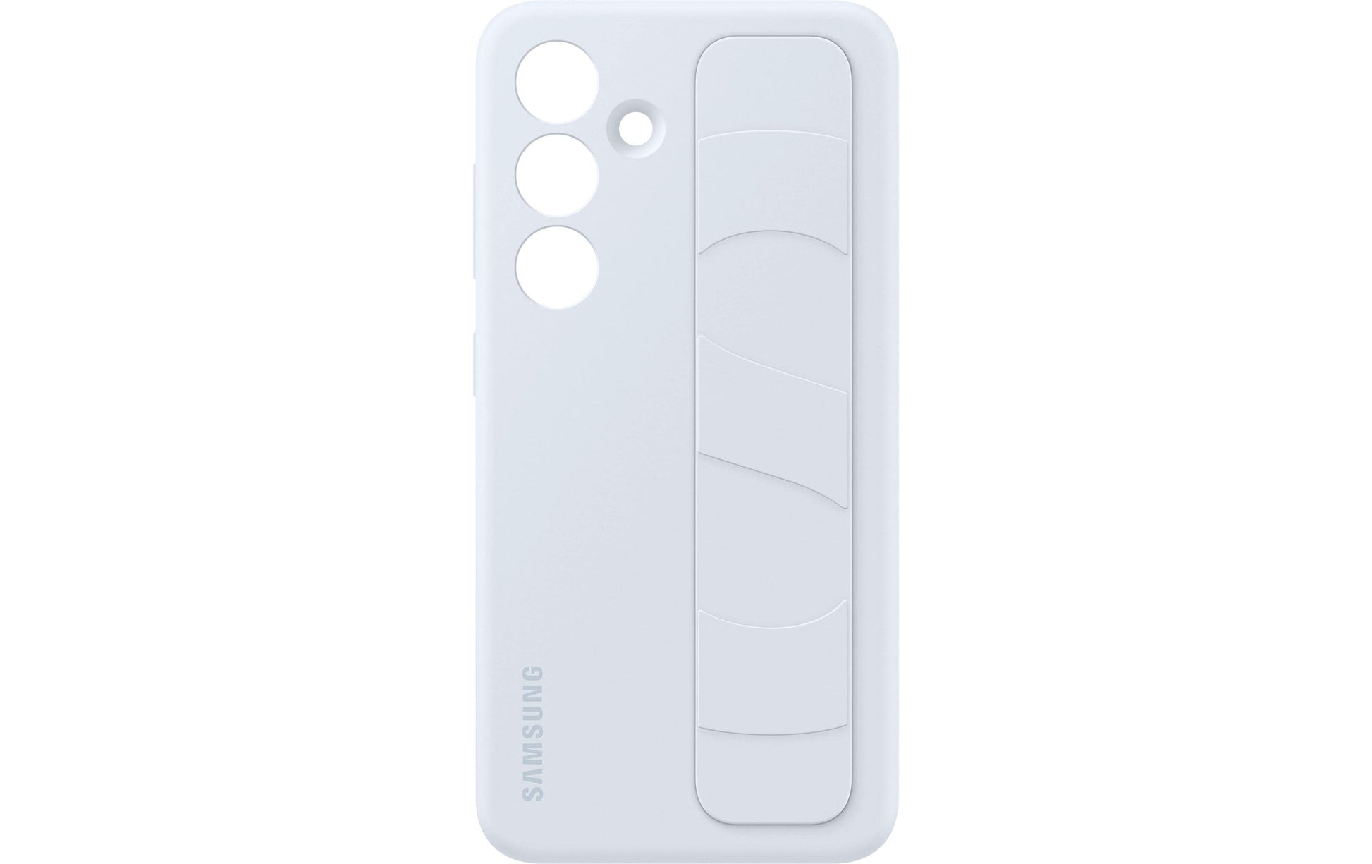 Samsung Backcover – für Samsung Galaxy S24 – hellblau – Silikon – mit Ständer, stossdämpfend