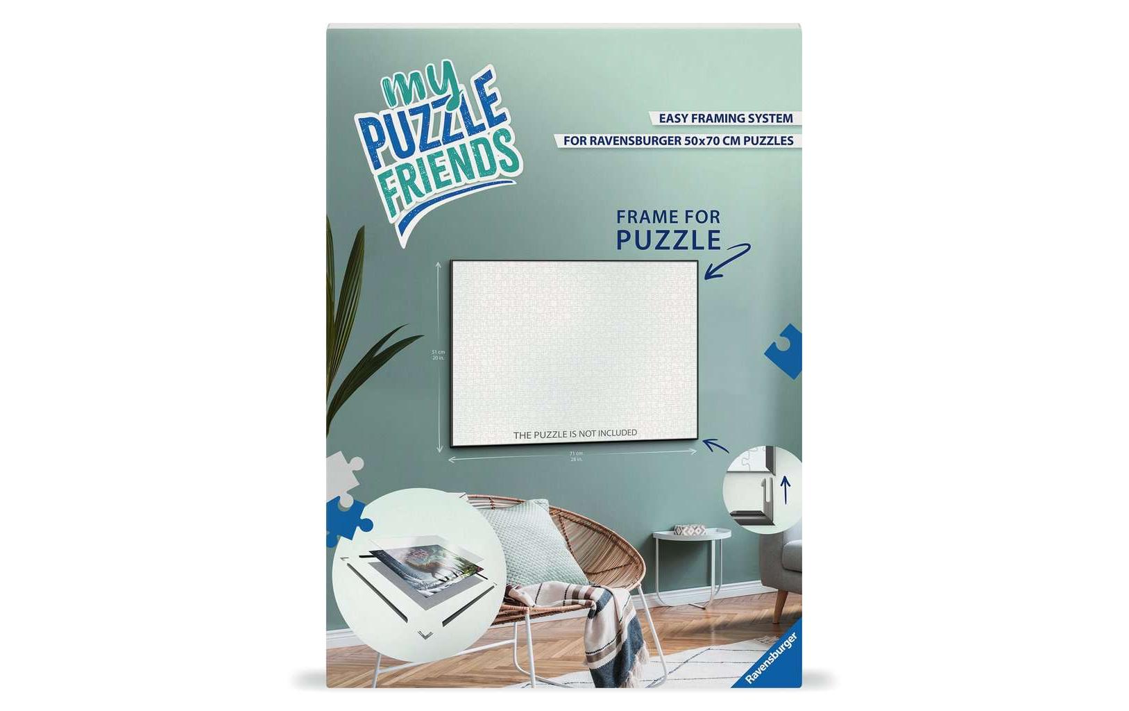 Ravensburger Puzzle-Rahmen – für 1000 Teile – Schwarz – 71 × 51 × 1,5 cm