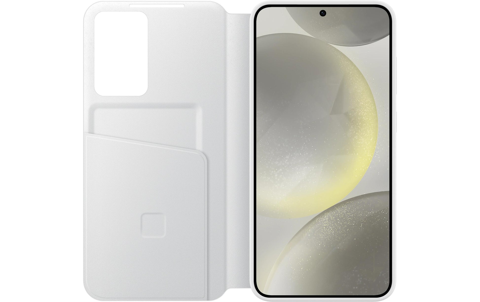 Samsung Booklet-Hülle – für Samsung Galaxy S24+ – weiss, mit Kartenfach
