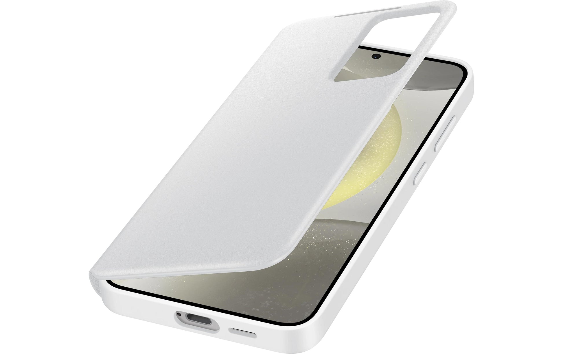 Samsung Booklet-Hülle – für Samsung Galaxy S24+ – weiss, mit Kartenfach