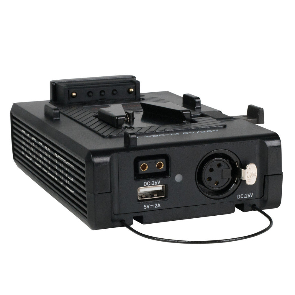 Nanlite BT-VBC-14,8V/26V V-Mount Batterie Konverter – 14,8 V zu 26 V – für MixPanel 150, Sony V-Mount