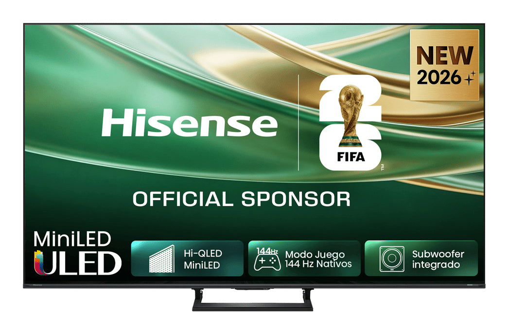 Hisense 50E8S – 50" TV – 4K UHD – QLED, Mini-LED – HomeOS U9 – 144 Hz – 500 cd/m² – Dolby Vision