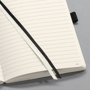 Sigel Notizbuch A5, liniert, Fadenheftung, Softcover, 194 Seiten, 80 g/m² – schwarz