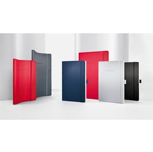 Sigel Notizbuch, A5, liniert, Fadenheftung, Softcover, 194 Seiten, 80 g/m² – rot