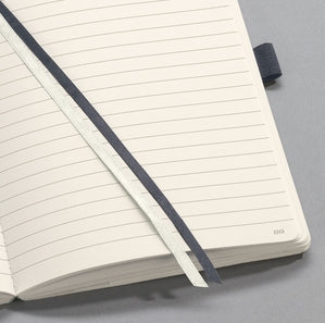 Sigel Notizbuch A5, liniert, Fadenheftung, 194 Seiten, 80 g/m² – dunkelgrau