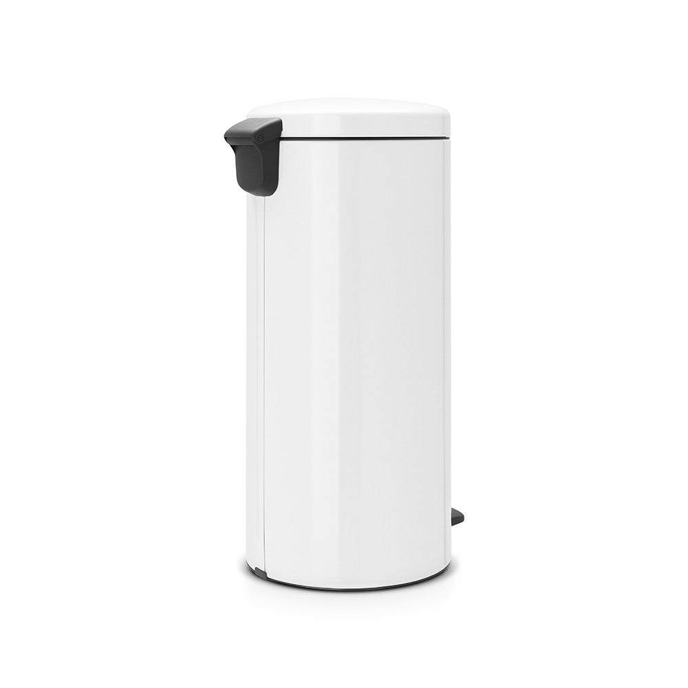 Brabantia Papierkorb NewIcon – 30 l – mit Deckel, Kunststoff-Einsatz, weiss