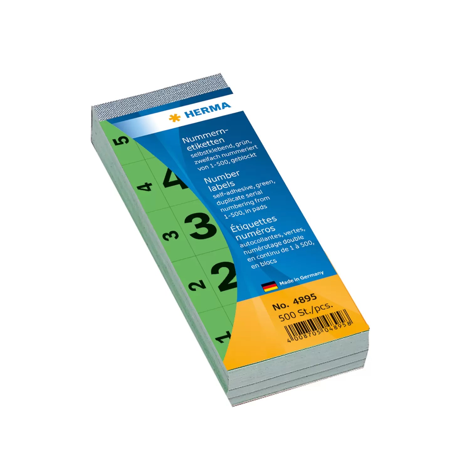 HERMA Haftetiketten – rechteckig 28 × 56 mm, permanent, grün, A3, 100 Blatt (500 Stk.)
