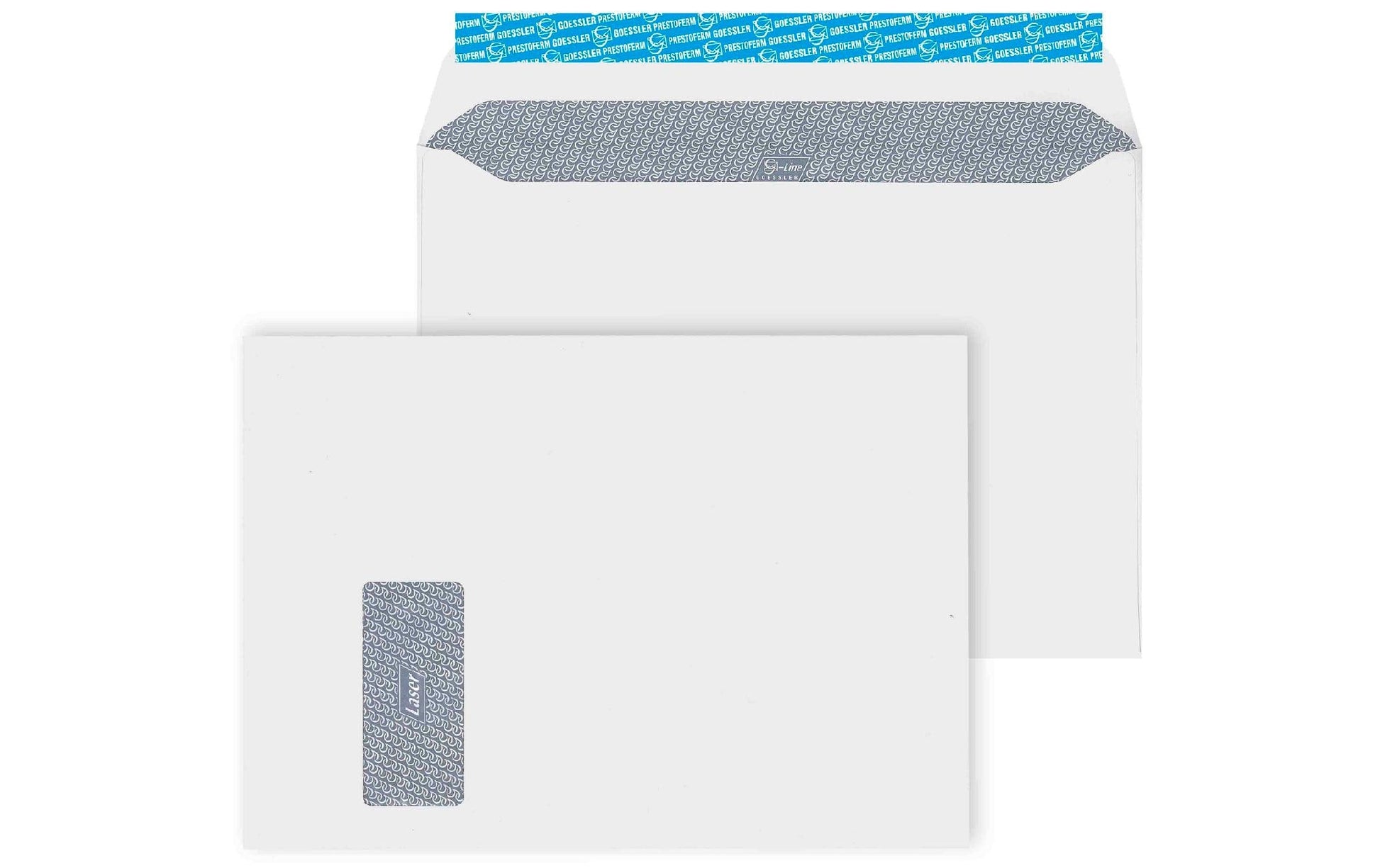 Goessler Couvert C4, Fenster links, Haftklebung, Weiss, 120 g/m², Fensterfolie lasertauglich – 250 Stk.