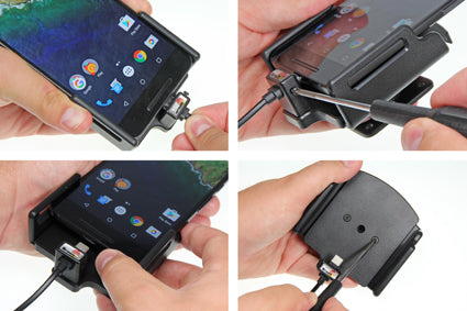 Brodit 521843 Kfz-Ladehalterung – Zigarettenanzünder – für Smartphones – Schwarz