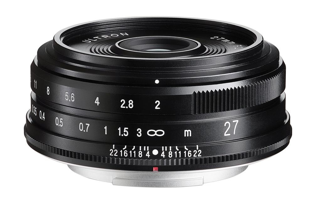 Voigtländer Ultron 27 mm f/2 Objektiv – 43 mm Filter – für Fujifilm X-Mount
