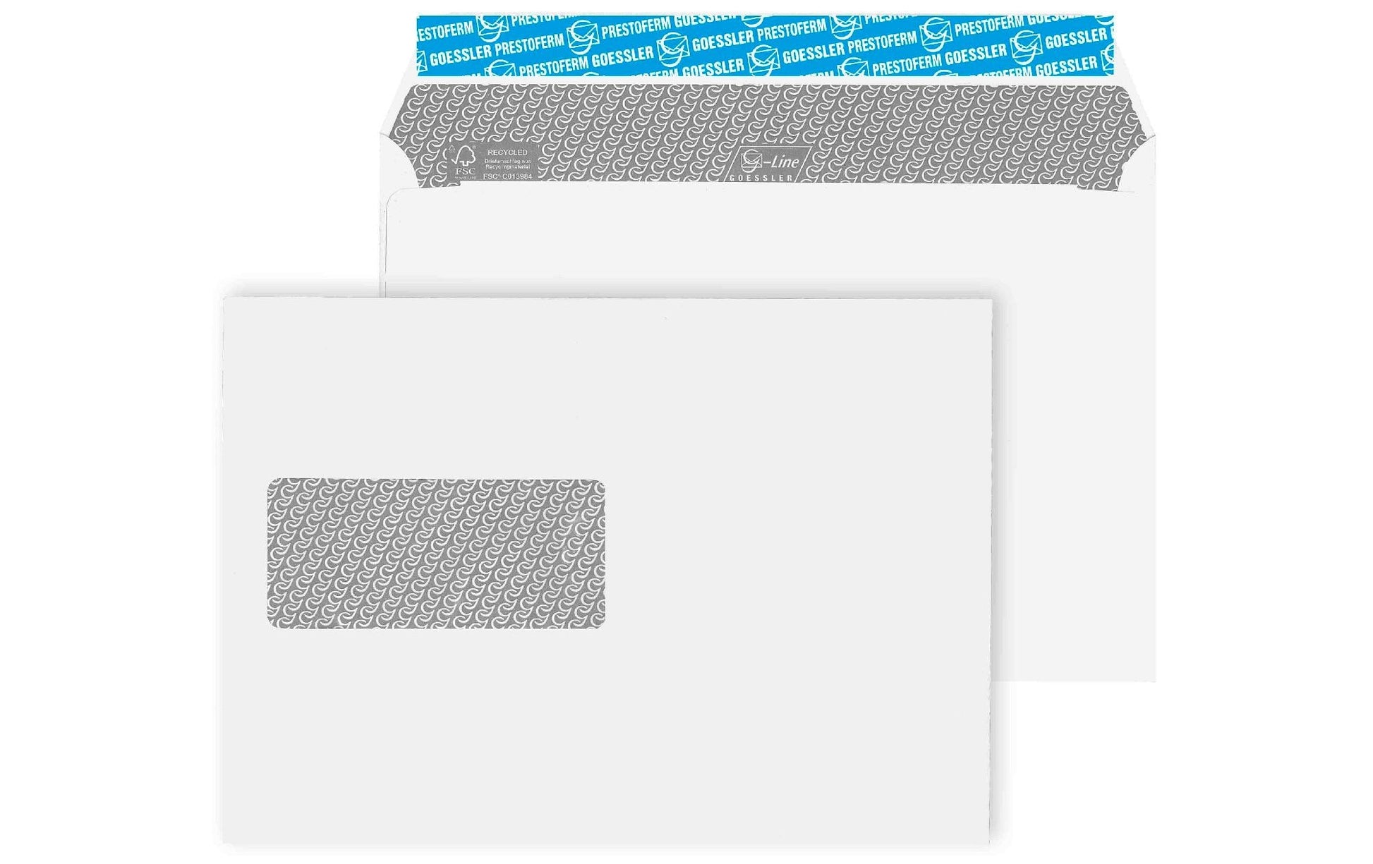 Goessler Couvert C5, Fenster links, Selbstklebend, Weiss, 100 g/m² – 500 Stk.