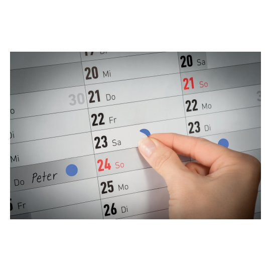 Avery Zweckform Klebepunkte – Ø 8 mm, wiederablösbar, blau, 4 Blatt (416 Stk.)