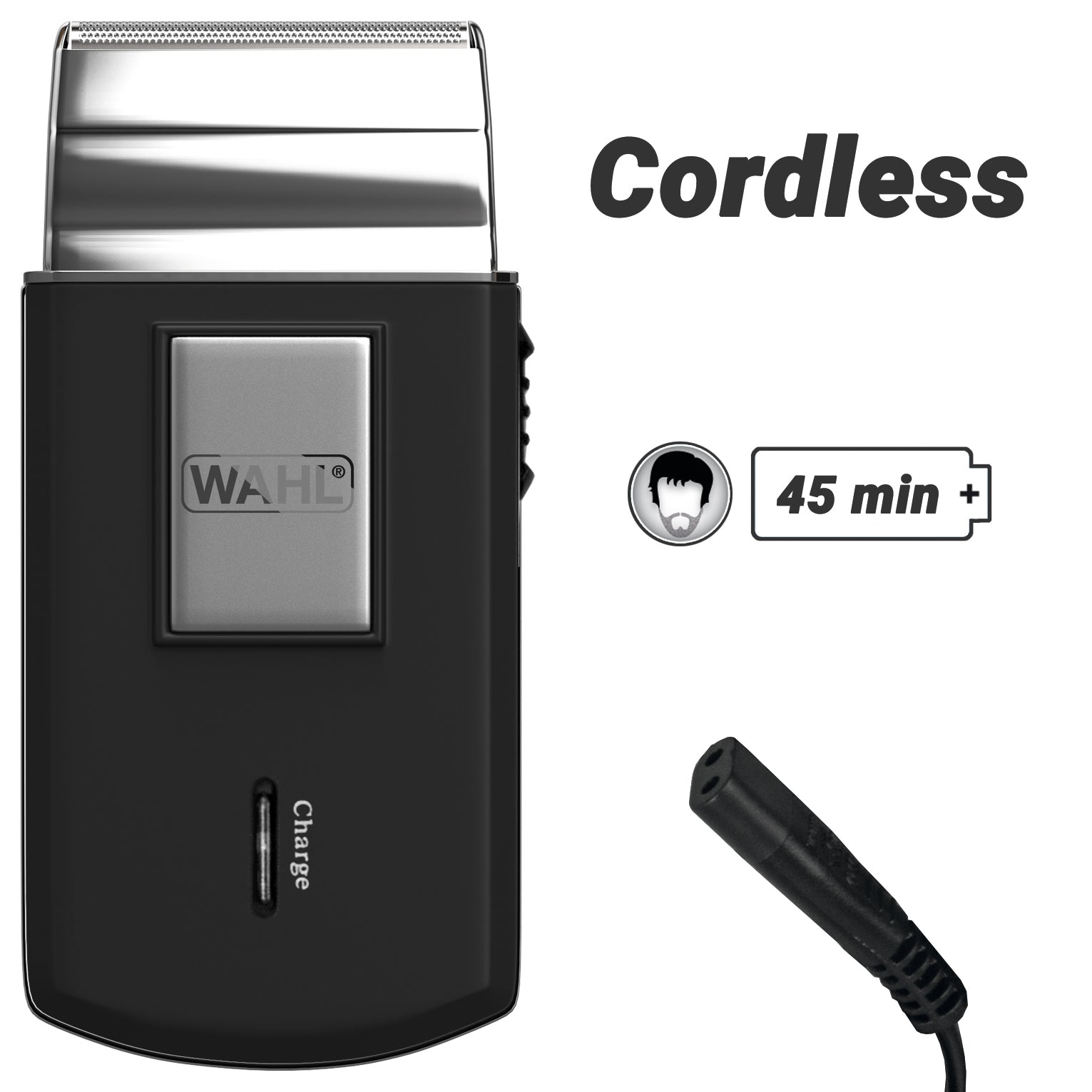 Wahl Folienschaber 03615-1016 – schwarz, silber – 45 min