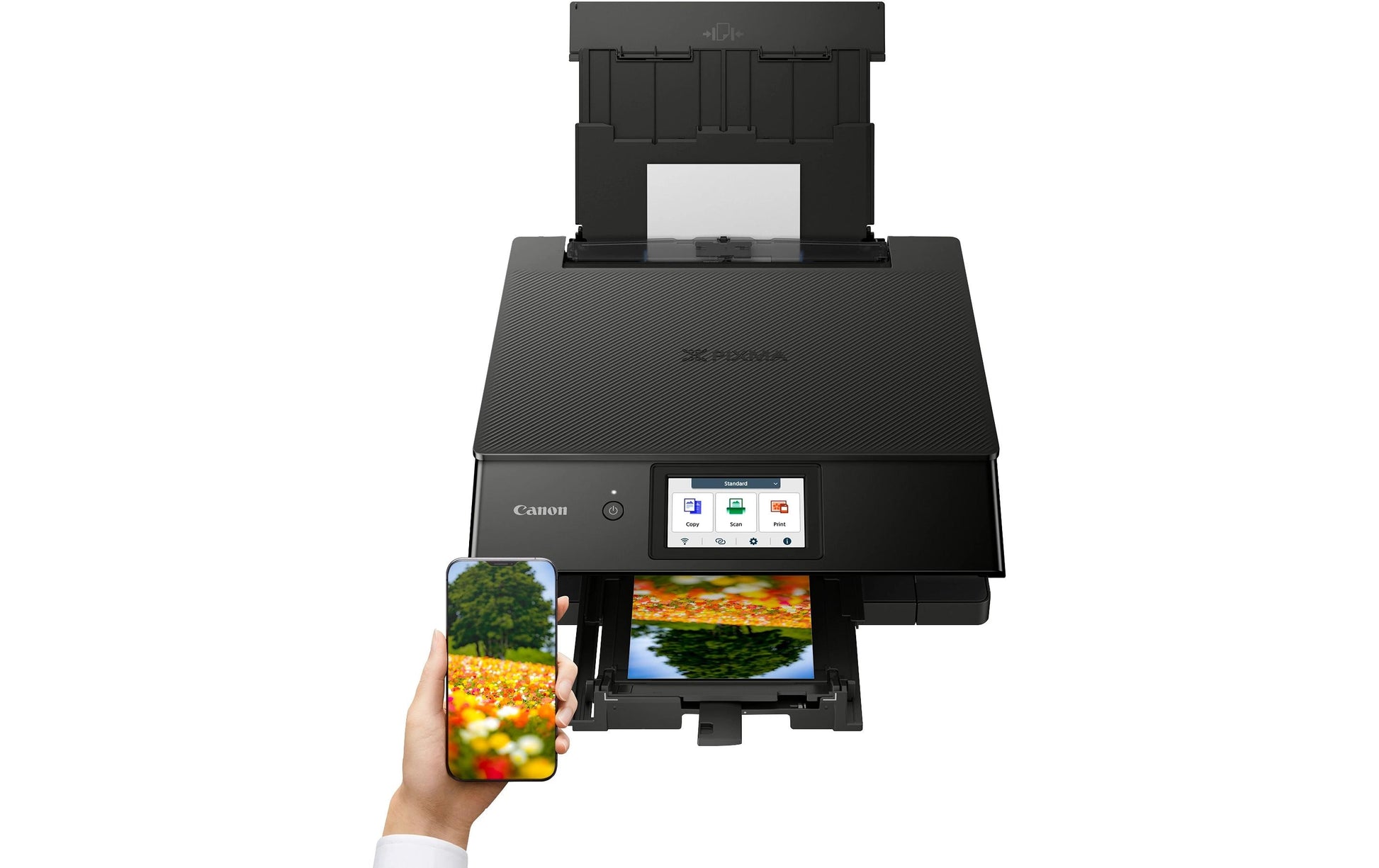 Canon PIXMA TS8750 – Farbiges Tintenstrahl-Multifunktionsgerät A4, 3-in-1 – USB/WLAN – Duplex – 15 Seiten/Min S/W, 10 Seiten/Min Farbe