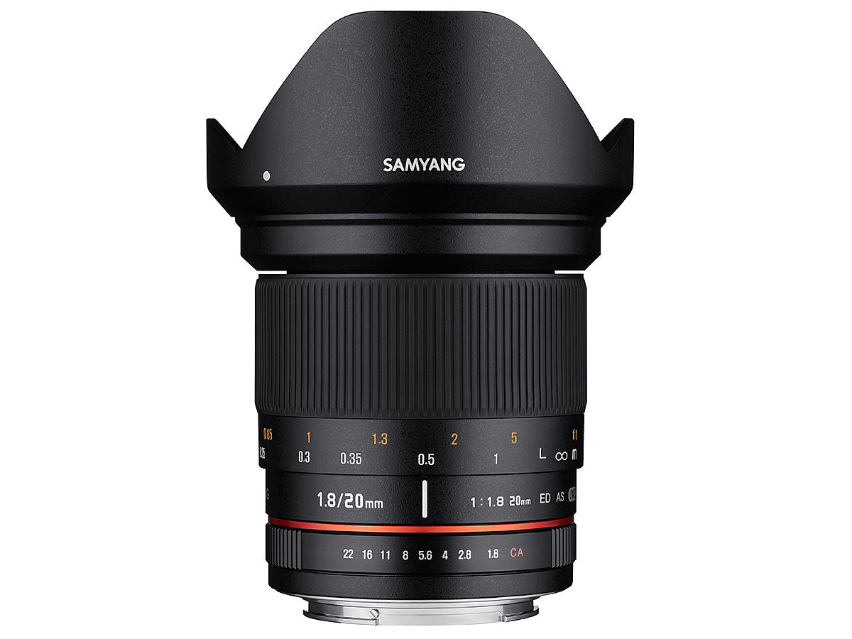 Samyang 20mm F1.8 ED AS UMC Objektiv – Sony E-Mount – für Sony