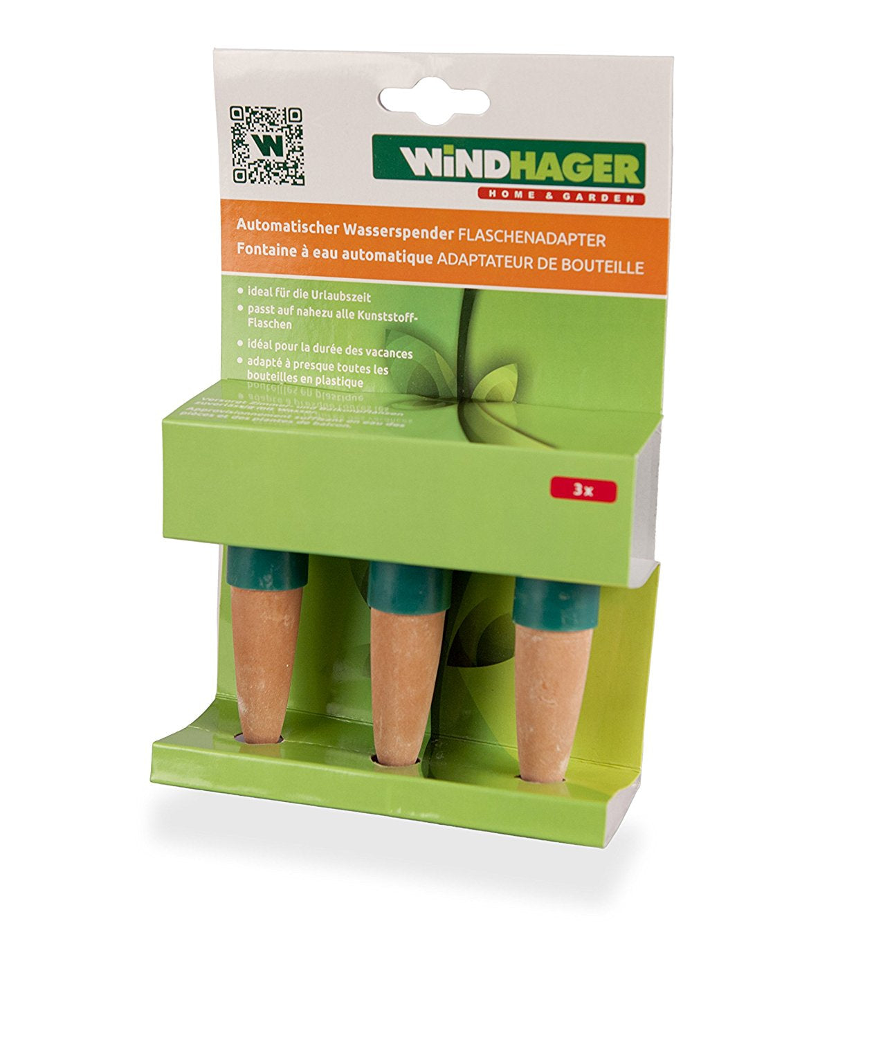 Windhager Automatischer Wasserspender Flaschenadapter – braun/grün