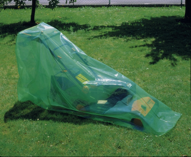 Windhager Abdeckhaube, Grün, B 2500 × H 1400 × T 500 mm – für Rasenmäher
