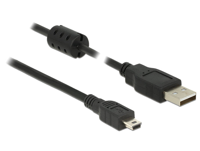 DeLOCK USB-Kabel, USB-A zu Mini-USB, 5 m, USB 2.0, für USB 2.0-Geräte